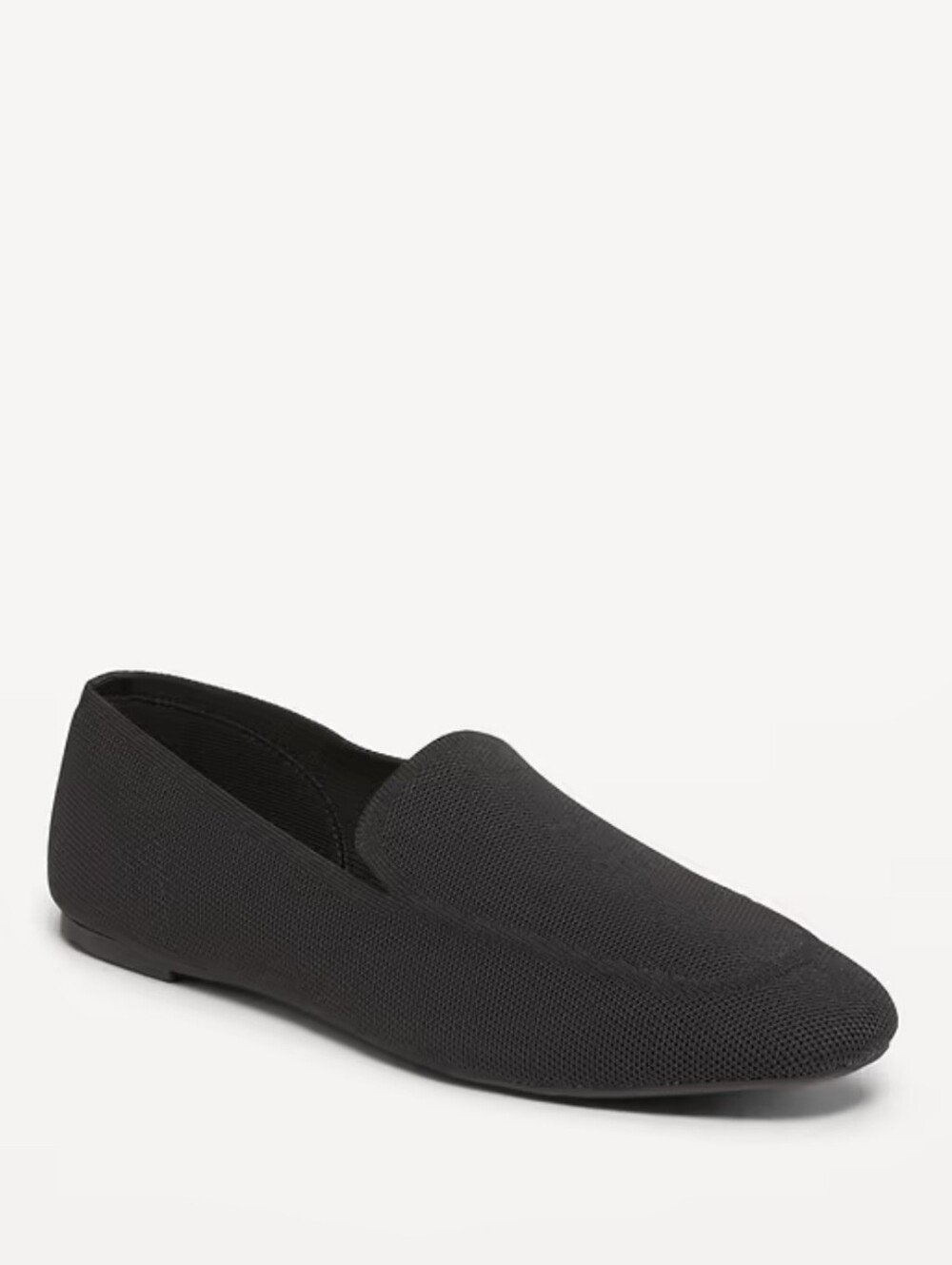 Black Knit Loafer Flats Size 9